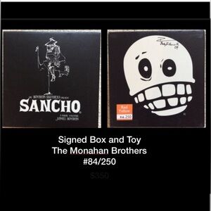 Monahan Brothers Sancho Angels and Gringos Signed Vinyl Toy Collectible #84/250